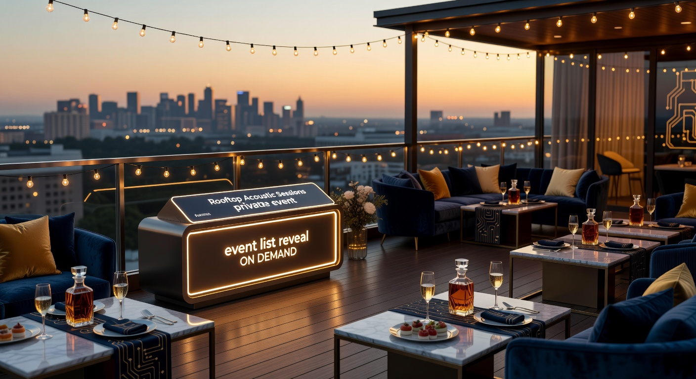 Elegant private party setup